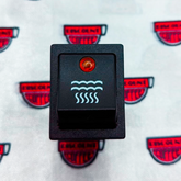 INTERRUPTOR NEGRO CON LED AGUA RANCILIO 16A 250V