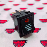 INTERRUPTOR NEGRO CON LED AGUA RANCILIO 16A 250V