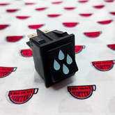 INTERRUPTOR PULSANTE NEGRO SERIGRAFÍA AGUA WEGA 16A 250V