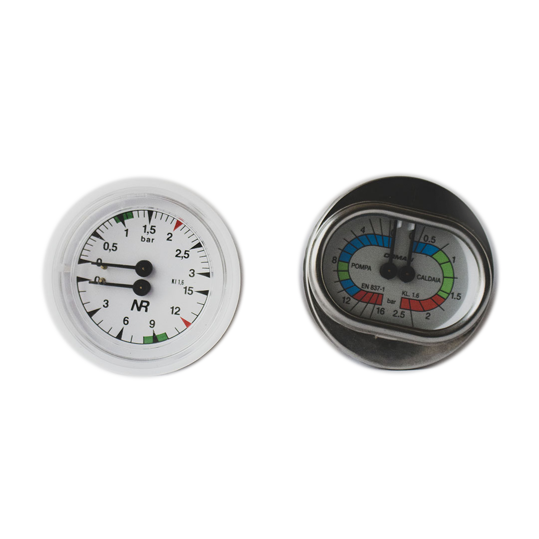 MANOMETRO DOBLE ESCALA CIMBALI M22-M29 ø 60 mm
